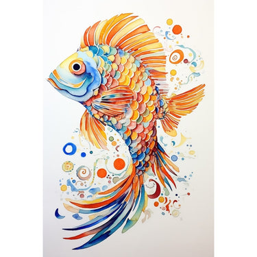 Fish Watercolour Canvas